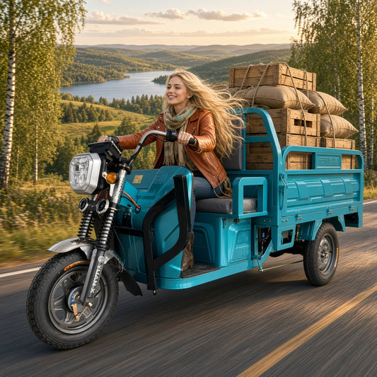 E6-160 Electric Cargo Tricycle 1.6m Speed Model 1200W 48V/60V 400kg Rated Load 800kg Max Load