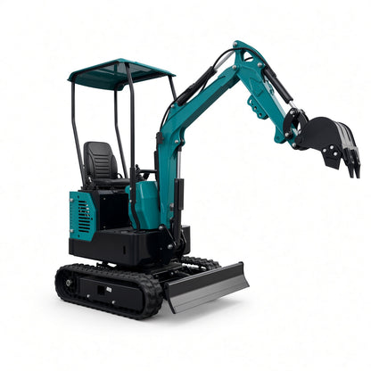 QH12-3 Mini Excavator Diesel Engine Max Digging Depth 1700mm for Narrow Space Operations
