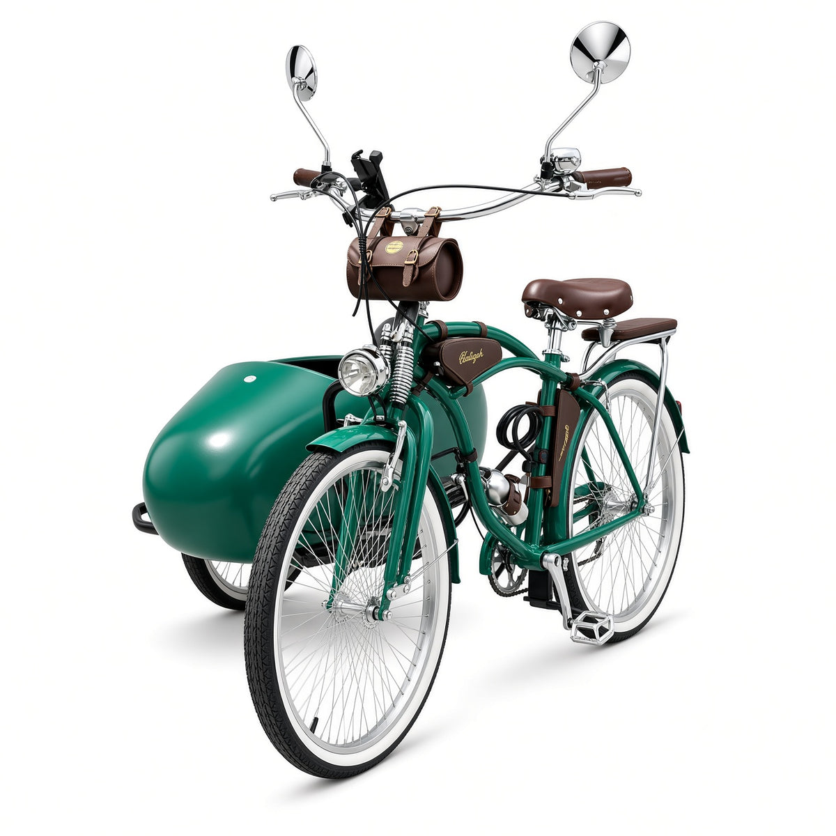 MULTIFUNCTIONAL SIDECAR Tricycle Bike 26 Inch 7-Speed 300kg Load Alloy Steel Rigid Frame for Road