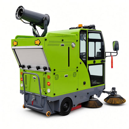 YX-G22B Electric Road Sweeper Ride On Floor Cleaning Machine Intelligent Battery Powered Vacuum Sweeper for Factory Street Warehouse