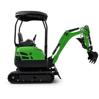 ME17 Mini Excavator 3-Cylinder Water-Cooled Diesel Engine Max Digging Depth 1800mm for Narrow Space Operations