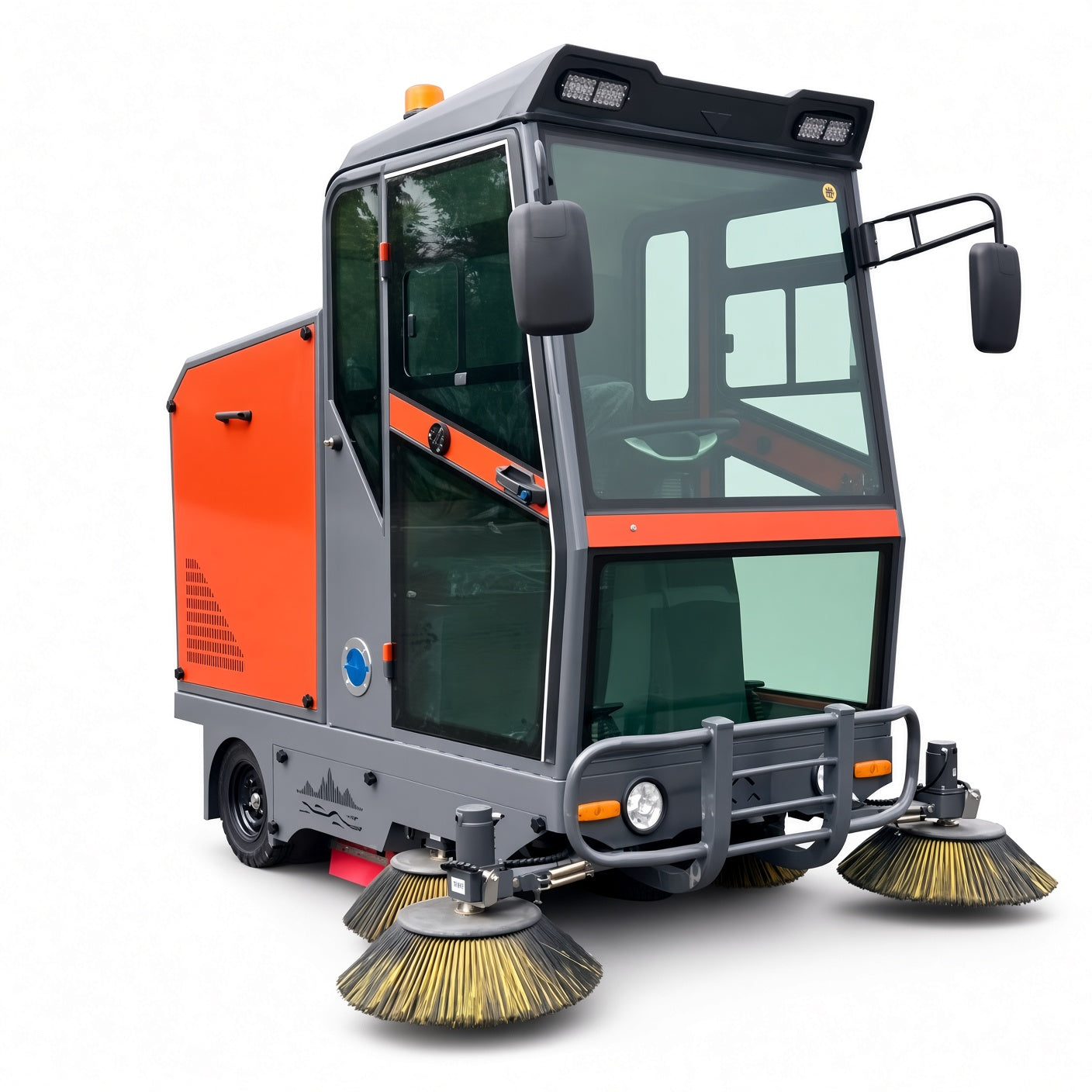 YX-20E Electric Street Sweeper 2050mm Sweeping Width 9000-16000㎡/h Efficiency 48V Drive Intelligent Control