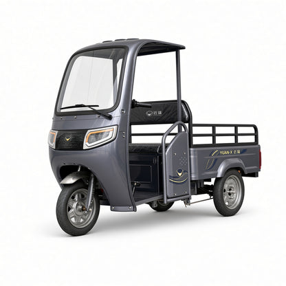X5-110 Starlight Luxury Flatbed Electric Tricycle 1.1m Cabin 800W 48V/60V 160kg Rated Load