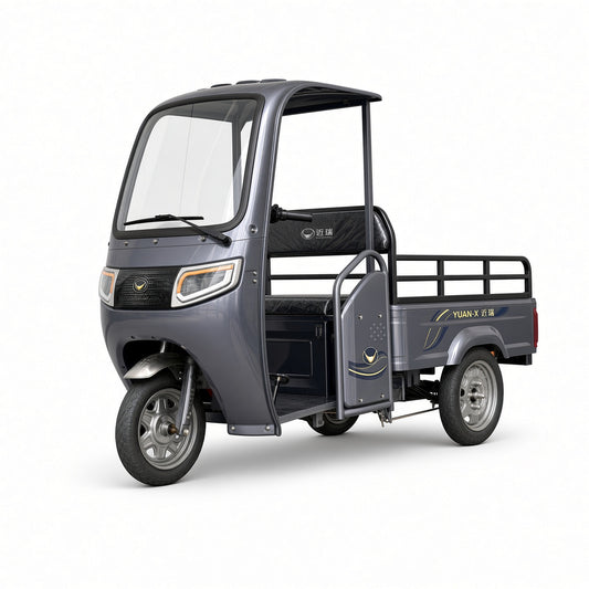 X5-110 Starlight Luxury Flatbed Electric Tricycle 1.1m Cabin 800W 48V/60V 160kg Rated Load