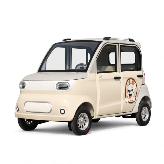 F1 1000W Electric Mini Car 4 Door 4 Seat Closed Body New Energy Vehicle