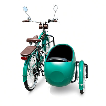 MULTIFUNCTIONAL SIDECAR Tricycle Bike 26 Inch 7-Speed 300kg Load Alloy Steel Rigid Frame for Road