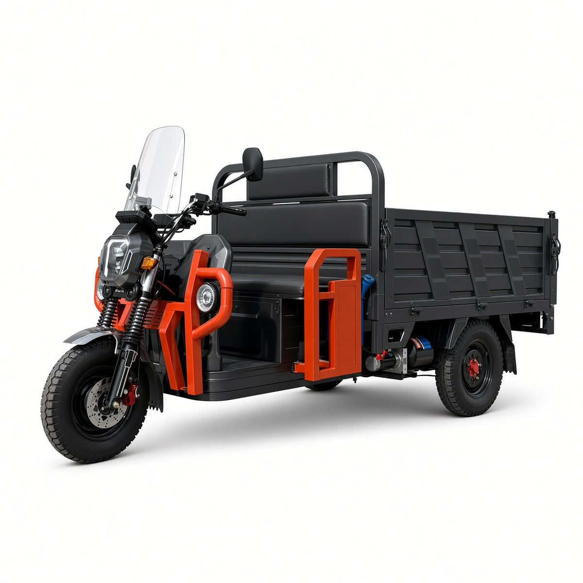 F16-180Z Bawanglong Dump Electric Tricycle 1.8m 1800W Flat-Wire Motor 60V/72V 800kg Rated Load