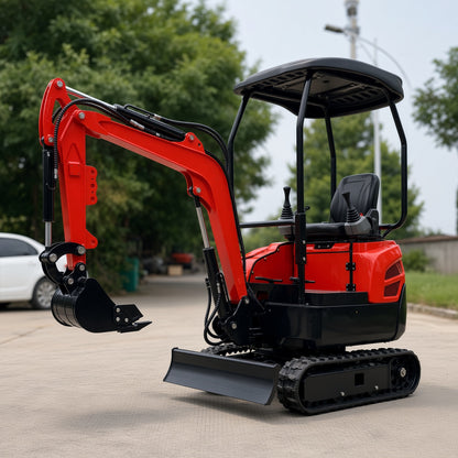 ME16 Mini Excavator 1000kg Diesel Engine Max Digging Depth 1800mm for Narrow Space Operations