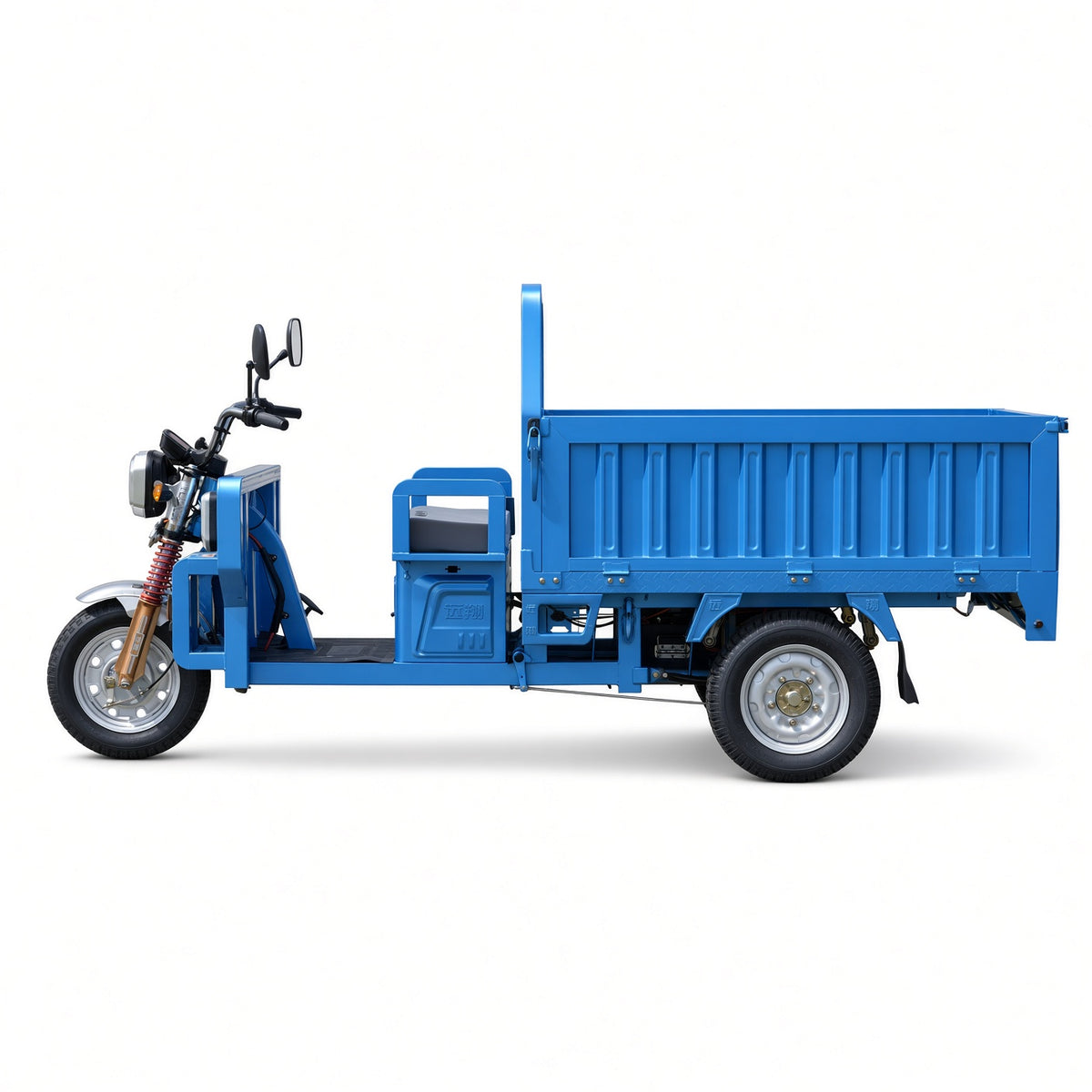 F10-160 Zhanjiang Electric Cargo Tricycle 1.6m 1200W PMSM Motor 60V/72V 475kg Rated Load
