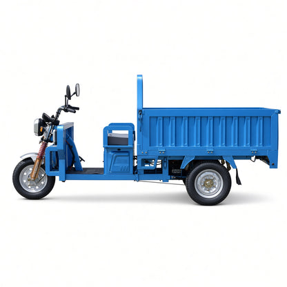 F10-160 Zhanjiang Electric Cargo Tricycle 1.6m 1200W PMSM Motor 60V/72V 475kg Rated Load