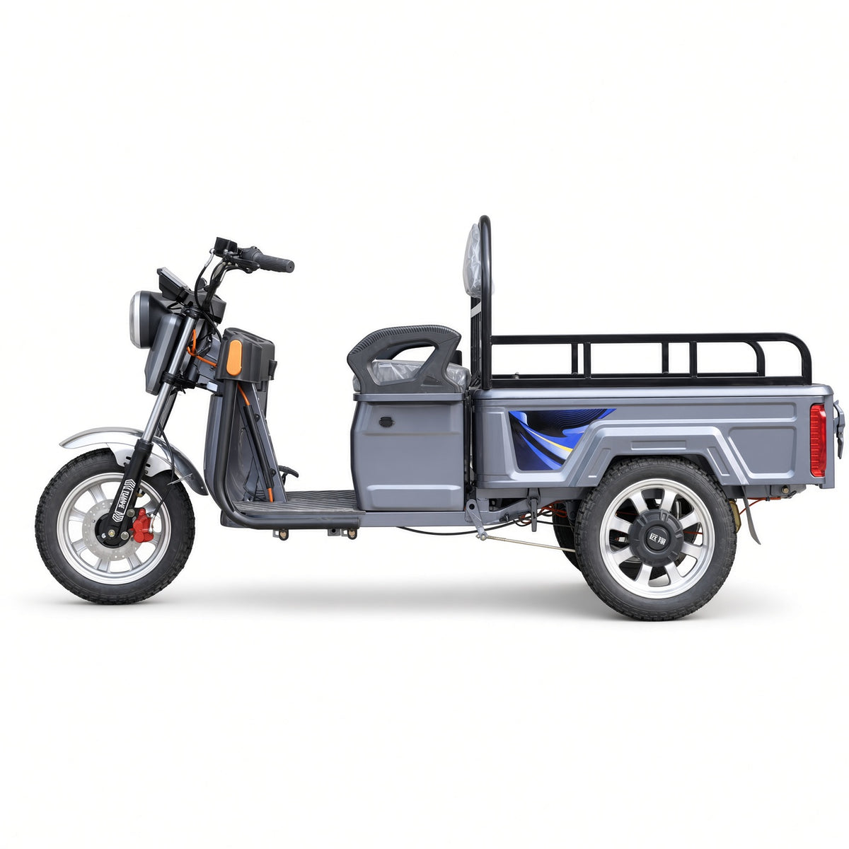 X2-110/120 Starlight Flatbed Electric Tricycle 1.1/1.2m 800W 48V/60V 160kg Rated Load 300kg Max