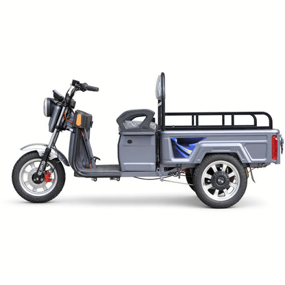 X2-110/120 Starlight Flatbed Electric Tricycle 1.1/1.2m 800W 48V/60V 160kg Rated Load 300kg Max