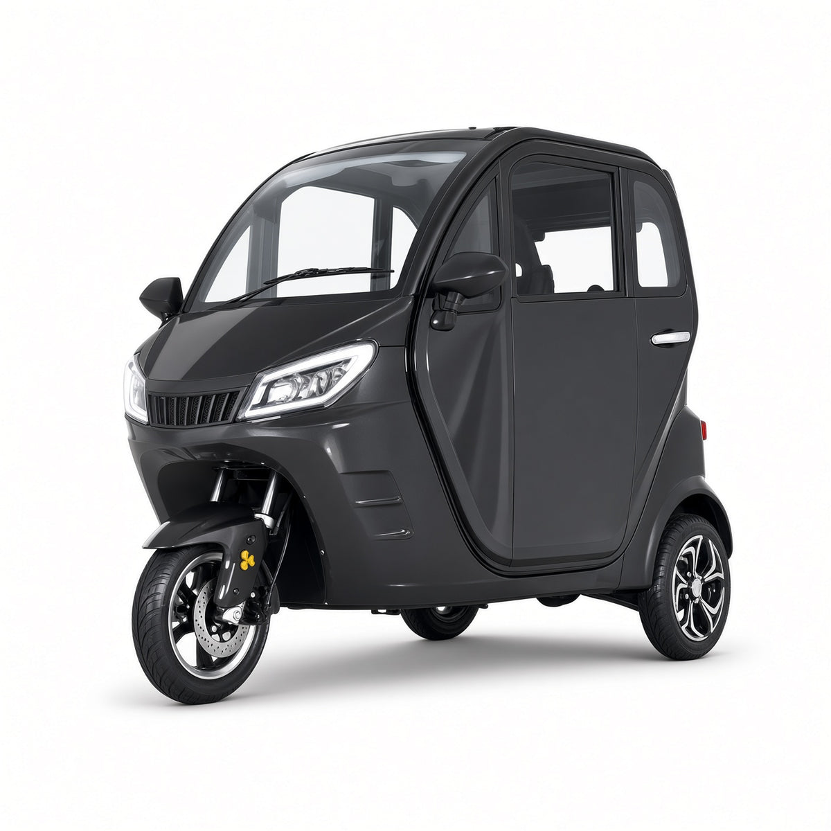 EV31 Electric Cabin Tricycle L2E 2.2kW Motor 60V Lead-Acid/NCM 50-60km Range 2-3 Seater 45km/h