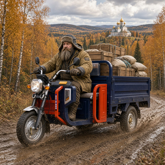 F13-180Z Dual-Beam Benba W Dump Electric Tricycle 1.8m 1800W Flat-Wire Motor 60V/72V 800kg Rated Load