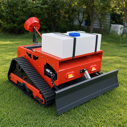 ME800 Tracked Remote Control Lawn Mower Runtong RV550 16HP 800mm Cutting Width Electric Start