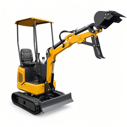 ME08 Mini Excavator Diesel Engine Max Digging Depth 1300mm for Narrow Space Operations