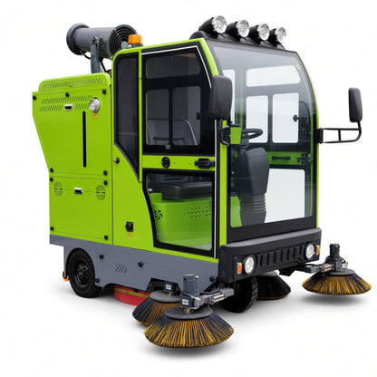 YX-22A Electric Street Sweeper 2200mm Sweeping Width 10000-15000㎡/h Efficiency 48V Drive High-Pressure Cleaning Intelligent Control