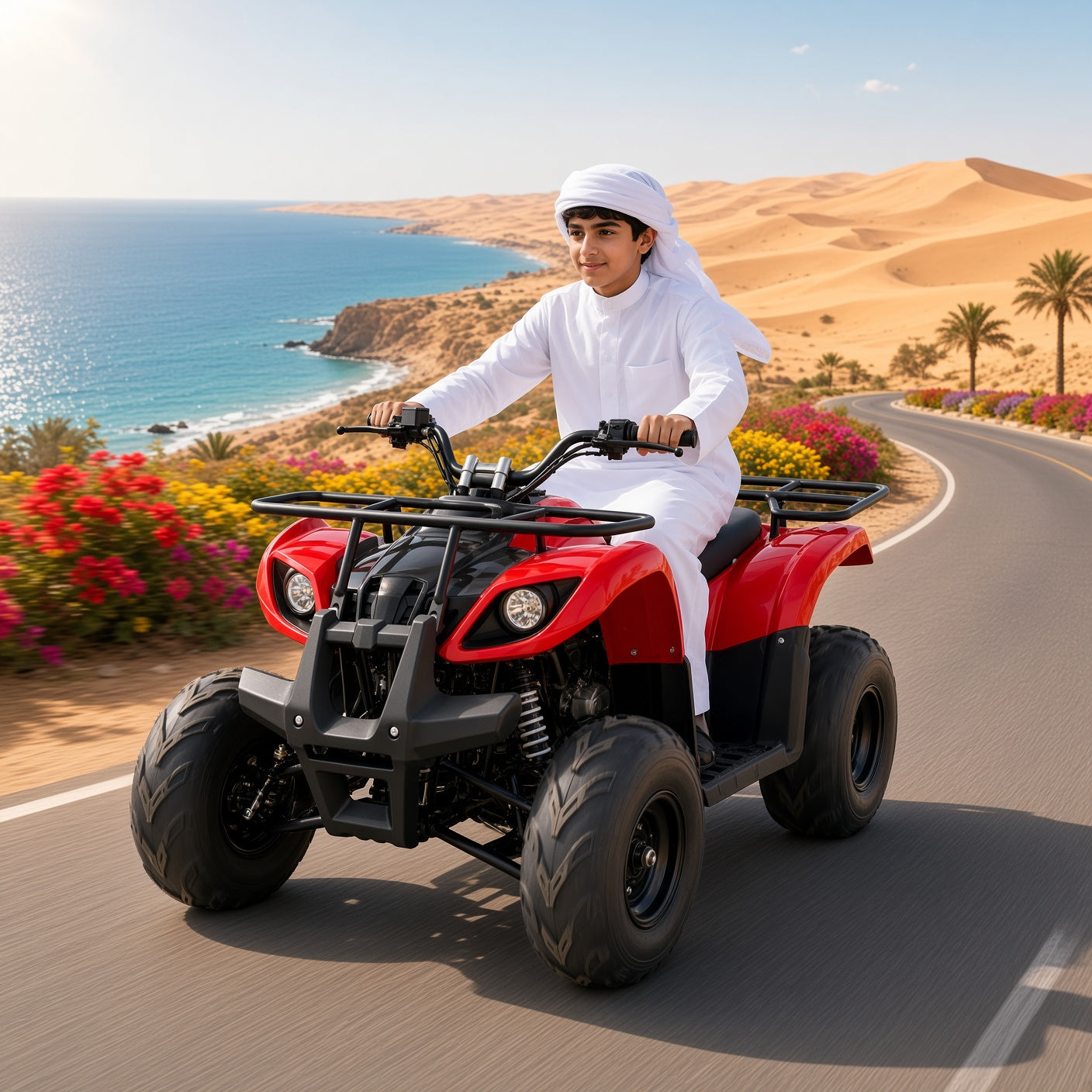 Gamma AS02 ATV 110cc Youth Quad 110cc 4-Stroke 60km/h Top Speed Hydraulic Disc Brake Electric Start Teenagers ATV