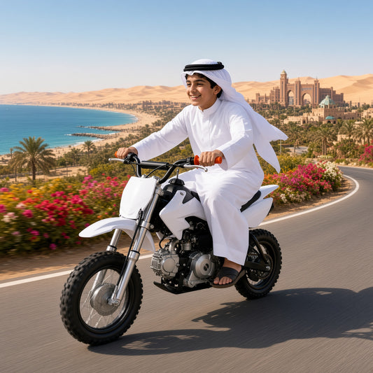 MS02 72cc Dirt Bike 72cc 4-Stroke 50km/h Top Speed Hydraulic Disc Brake Electric Start for Youth