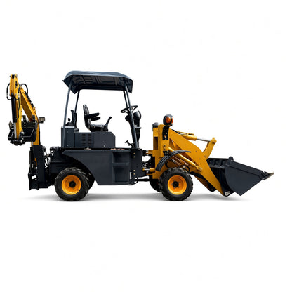 ME20 Backhoe Loader Laidong 385 Diesel Engine 500kg Load Capacity 200dm³ Hopper for Multi-Scenario Op