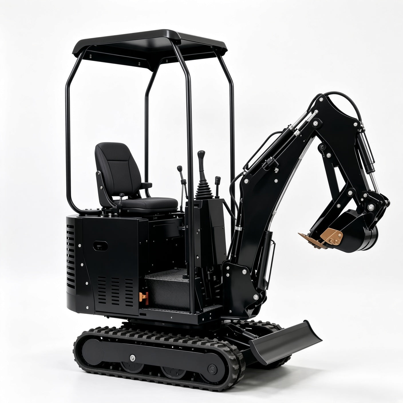 QH09 Mini Excavator Diesel Engine Max Digging Depth 1300mm for Narrow Space Operations