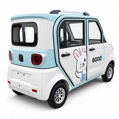 X6 4-Door 4-Seater Electric Mini Car 48V/60V 1000W Motor 80-100km Range for Community Travel