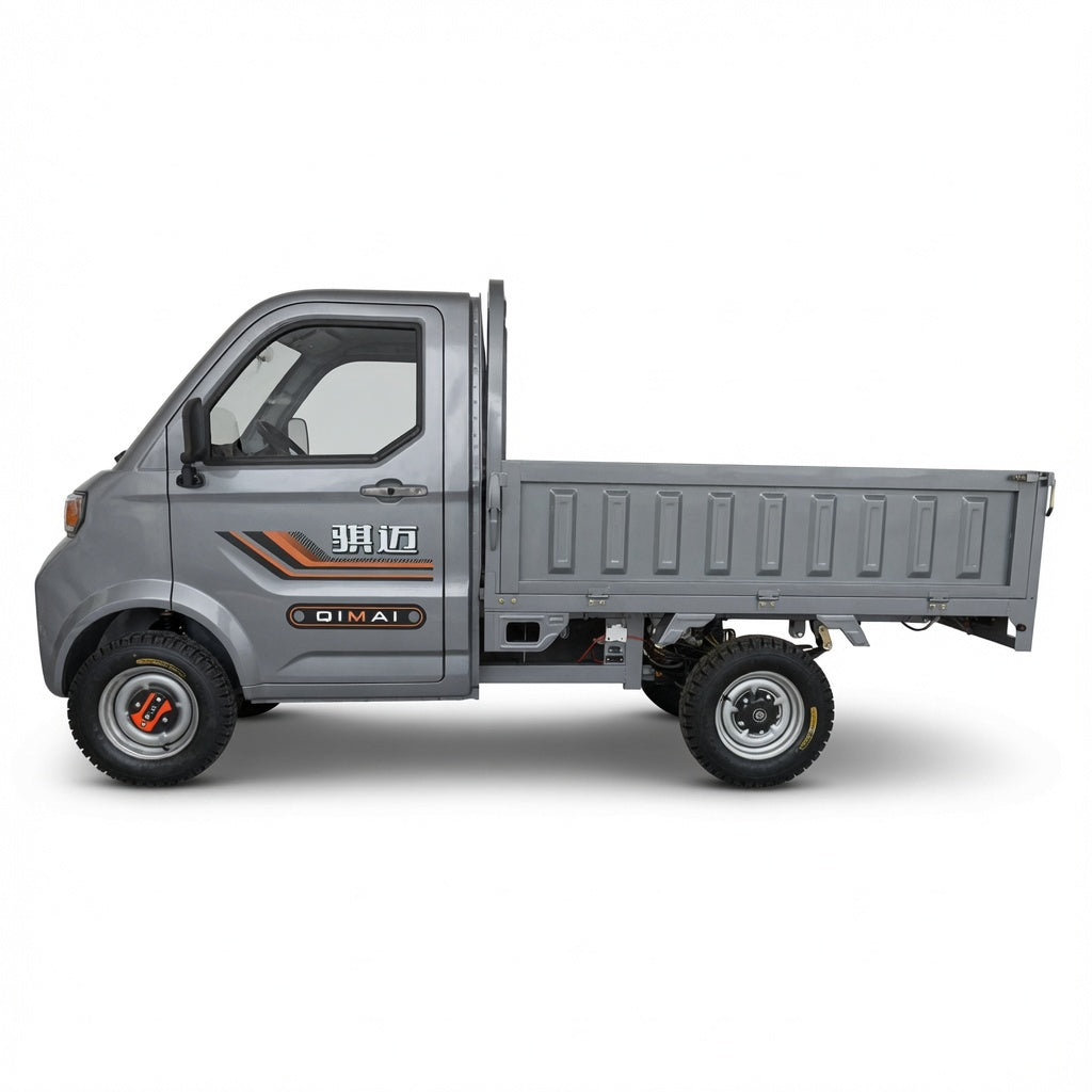 Electric Mini Pickup Truck 2000W--4000W AC Motor 60V 72V Battery Four Wheel Electric Cargo Vehicle Full Floating Rear Axle Steel Wire Tires Urban Delivery Truck