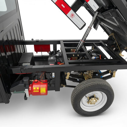 Long Cat Mini Truck Electric Dump Cargo Vehicle 2000W 4000W AC Motor Automatic Dumping Function Full Floating Rear Axle Steel Wire Tires Multimedia Display