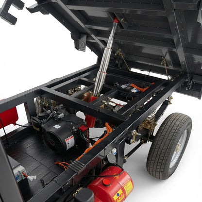 Long Cat Mini Truck Electric Dump Cargo Vehicle 2000W 4000W AC Motor Automatic Dumping Function Full Floating Rear Axle Steel Wire Tires Multimedia Display