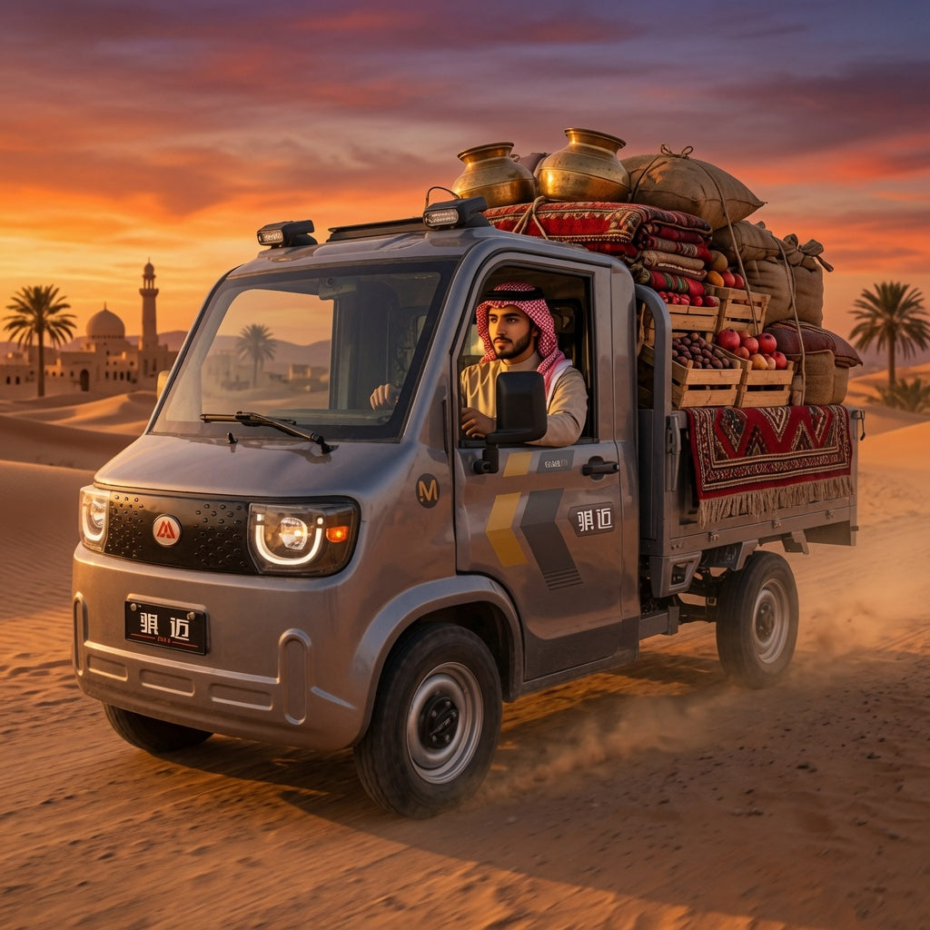 Long Cat Mini Truck Electric Dump Cargo Vehicle 2000W 4000W AC Motor Automatic Dumping Function Full Floating Rear Axle Steel Wire Tires Multimedia Display