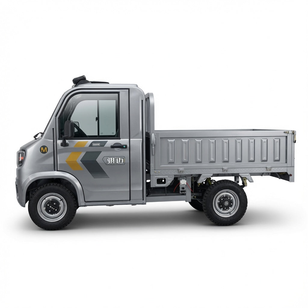 Long Cat Mini Truck Electric Dump Cargo Vehicle 2000W 4000W AC Motor Automatic Dumping Function Full Floating Rear Axle Steel Wire Tires Multimedia Display