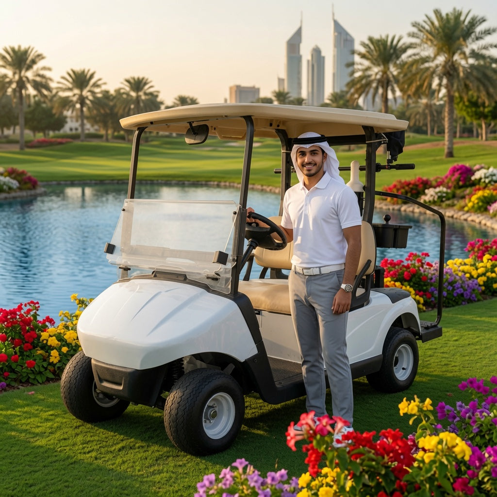 ZT-U 2P Electric Golf Cart 5KW Motor 51.2V105Ah Battery 2 Seat Golf Buggy Folding Windshield Electromagnetic Brake Outdoor Utility Vehicle