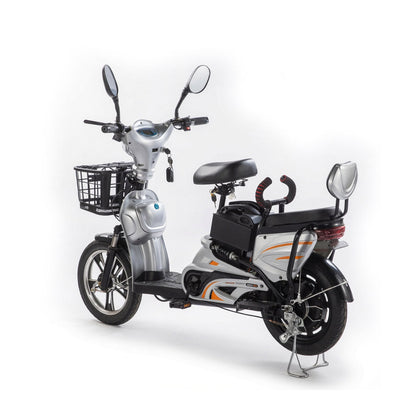 W6 14 Inch Electric Bicycle, Max Assisted Speed 25km/h, 350W, 48V12Ah