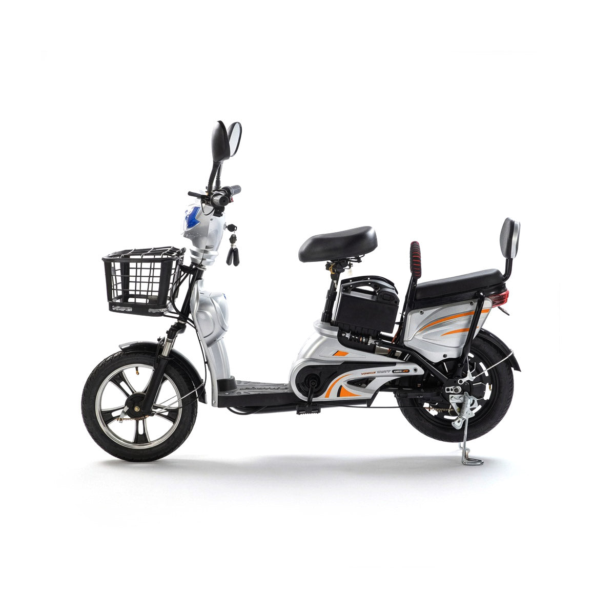 W6 14 Inch Electric Bicycle, Max Assisted Speed 25km/h, 350W, 48V12Ah