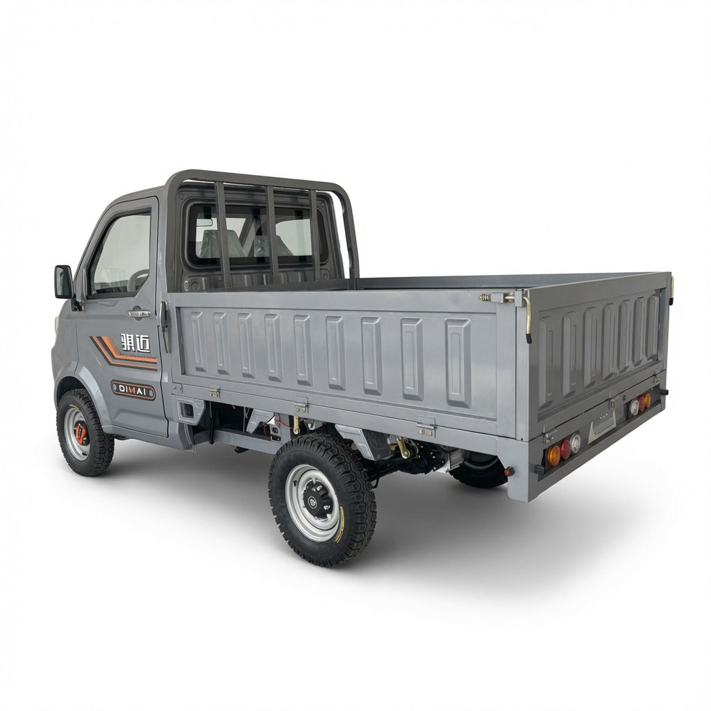 Electric Mini Pickup Truck 2000W--4000W AC Motor 60V 72V Battery Four Wheel Electric Cargo Vehicle Full Floating Rear Axle Steel Wire Tires Urban Delivery Truck