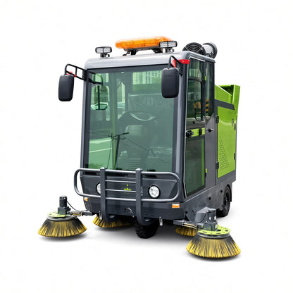 YX-G22D Electric Road Sweeper Airport Cleaning Vehicle Sweeping Machine Electric Fog Cannon Garbage Truck