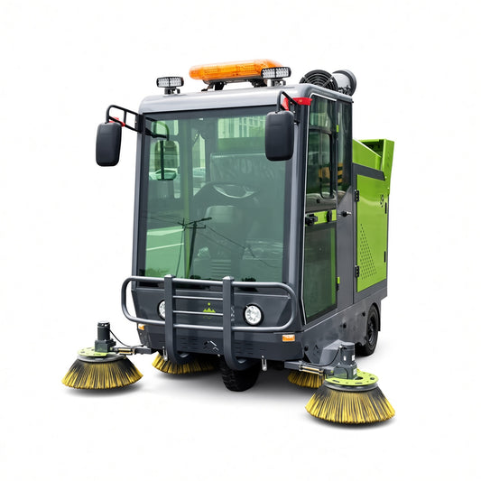 YX-G22D Electric Road Sweeper Airport Cleaning Vehicle Sweeping Machine Electric Fog Cannon Garbage Truck