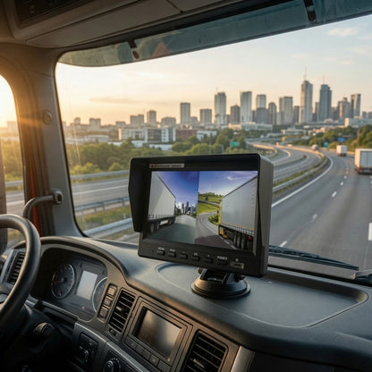 HANGSHUAI HS1010 7 Inch Dual Channel Vehicle Safety Recording System