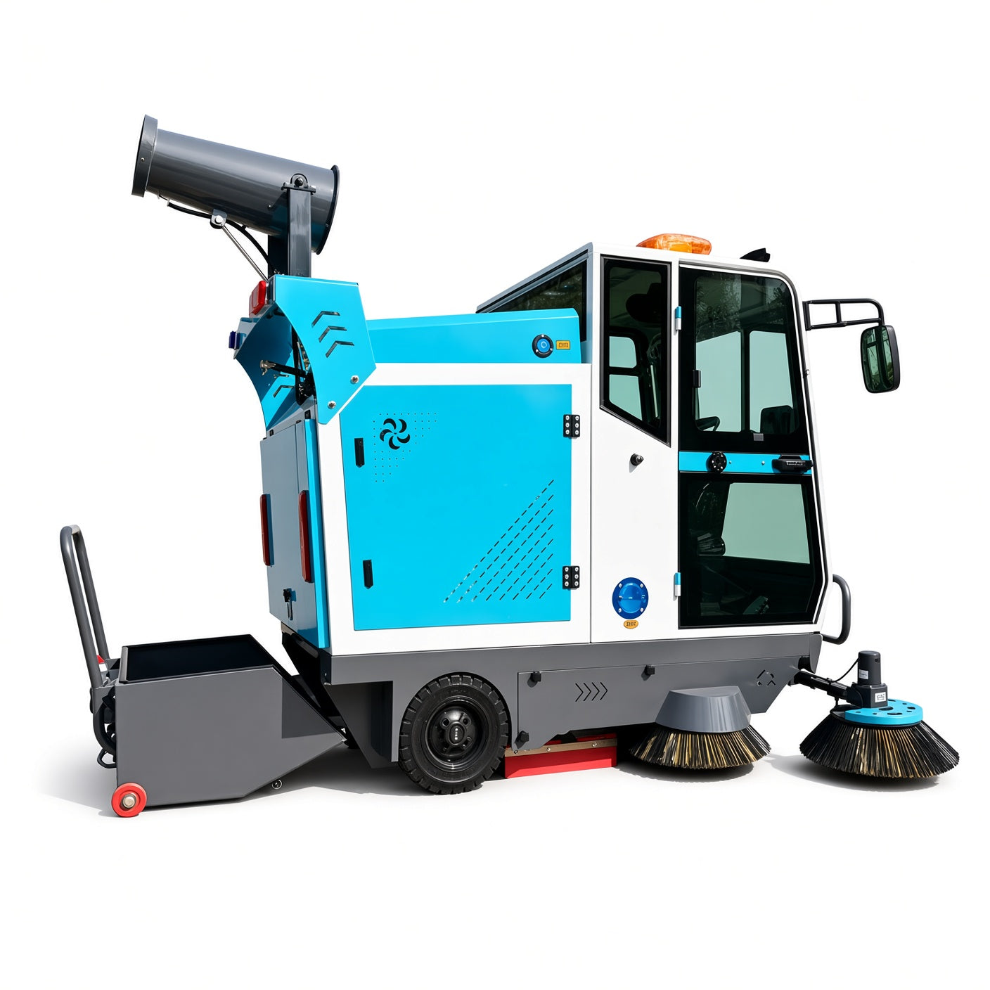 YX-G22D Electric Road Sweeper Airport Cleaning Vehicle Sweeping Machine Electric Fog Cannon Garbage Truck