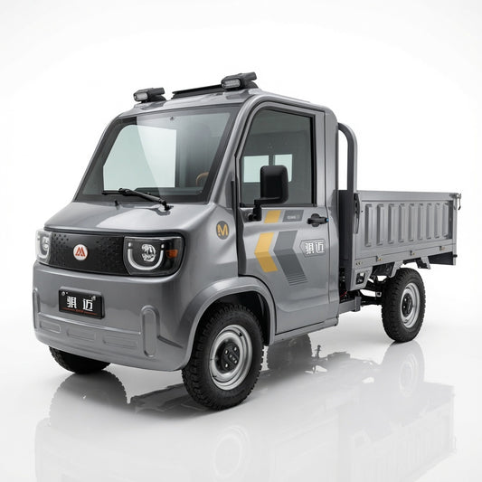 Long Cat Mini Truck Electric Dump Cargo Vehicle 2000W 4000W AC Motor Automatic Dumping Function Full Floating Rear Axle Steel Wire Tires Multimedia Display
